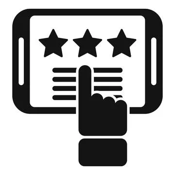 Tablet interaction icon simple vector. Social digital Illustrazione stock