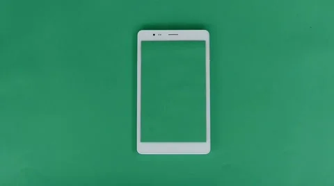 Tablet - iPad On Green Screen 24 Video stock 48949371