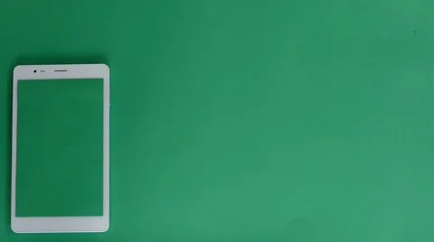 Tablet - iPad On Green Screen 26 Stock Footage 48937224