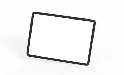 Tablet, isolated on 3d background white iPad tablet pc Stock Illustration