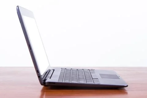 Tablet laptop with blank screen Stock Photos