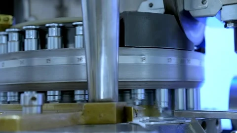 Tablet making process in a pharma factory. Pharmaceutical concept. tablet makes Stock-Footage 302424611
