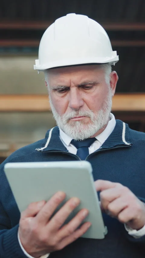 Tablet, man and logistics in warehouse with report, research and supply chain Stock Footage 343815521