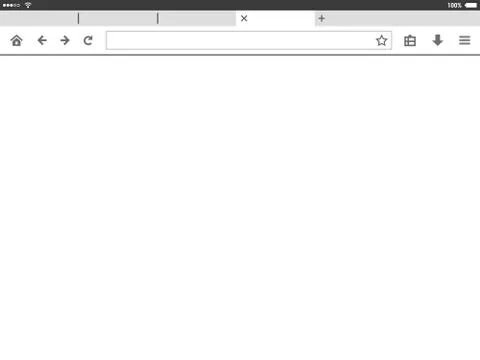 Tablet mobile browser window vector illustration. 库存插图