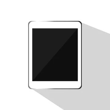 Tablet, mobile flat design isolated on white background vector illustration Stock Illustration