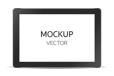Tablet Mockup Stock Illustration