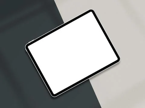 Tablet mockup on minimal background. Stock Illustration