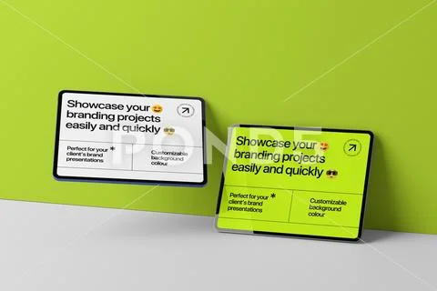 Tablet Mockup Presentation Layout PSD Template