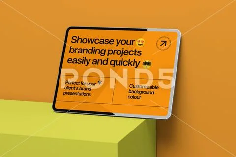Tablet Mockup Presentation Template PSD Template