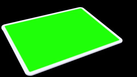 Tablet Mockup Series Green Screen and 3D Rendering Stock Footage 296043789