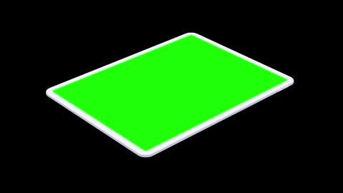 Tablet Mockup Series Green Screen and 3D Rendering Stock Footage 296043791