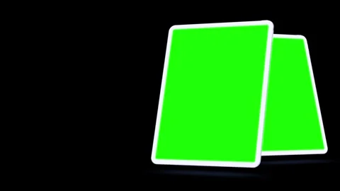 Tablet Mockup Series Green Screen and 3D Rendering Stock Footage 296043796