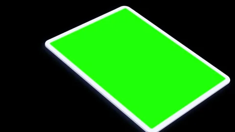 Tablet Mockup Series Green Screen and 3D Rendering Stock Footage 296043797