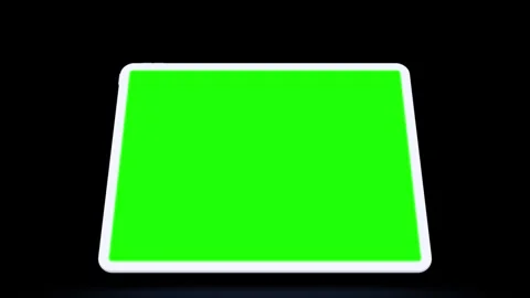 Tablet Mockup Series Green Screen and 3D Rendering Stock Footage 296043799