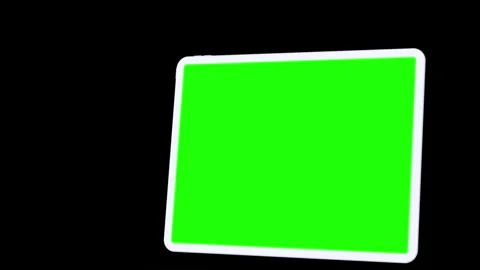 Tablet Mockup Series Green Screen and 3D Rendering Stock Footage 296043809