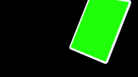 Tablet Mockup Series Green Screen and 3D Rendering Stock Footage 296043811