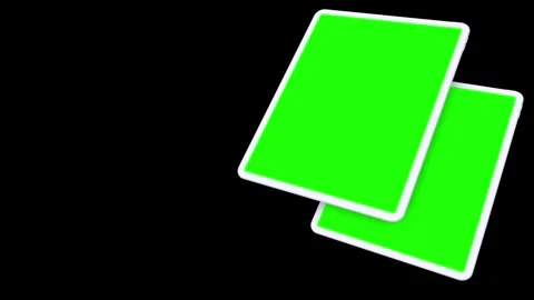 Tablet Mockup Series Green Screen and 3D Rendering Stock Footage 296043817