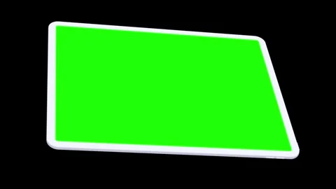 Tablet Mockup Series Green Screen and 3D Rendering Stock Footage 296043827