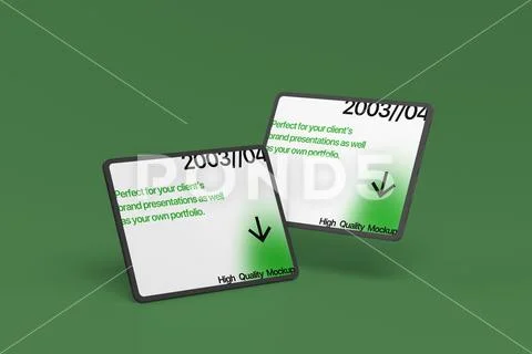 Tablet Mockup With Standing Display PSD Template