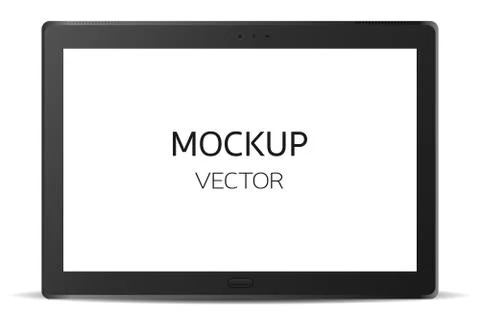 Tablet Mockup Vector Stock Illustration