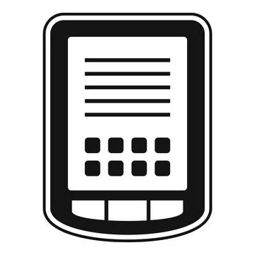 Tablet operating system icon, simple style Stock Illustration