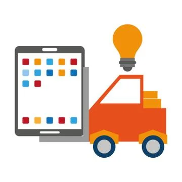 Tablet operative system under construction 库存插图