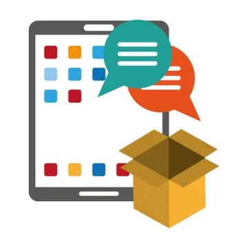 Tablet operative system under construction Stock Illustration