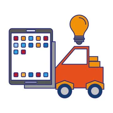 Tablet operative system under construction Stock Illustration