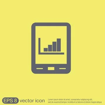 Tablet pad with sheet of paper. Stock Illustration