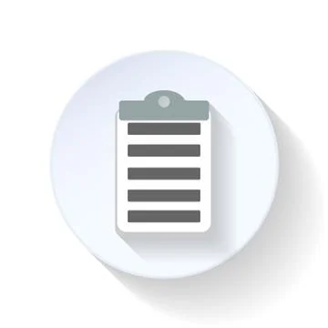 Tablet paper flat icon Stock Illustration