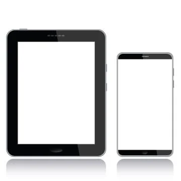 Tablet pc and smart phone Stock Illustration
