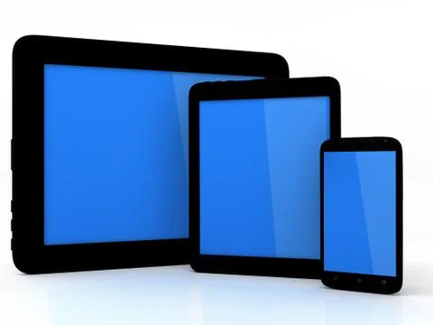 Tablet pc and smartphone Stock Illustration