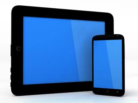 Tablet pc and smartphone Stock Illustration