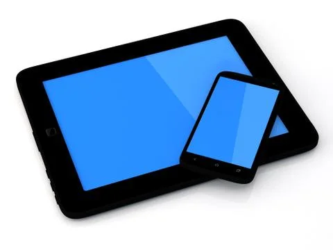 Tablet pc and smartphone Stock Illustration