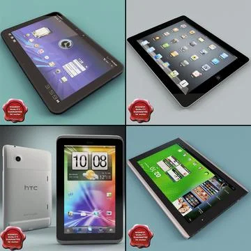 Tablet PC Collection 3D Model