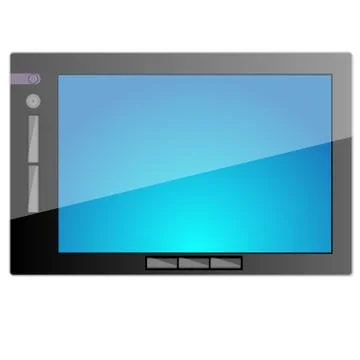 Tablet pc computer with blank screen Illustrazione stock
