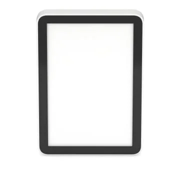 Tablet pc computer with blank screen. Illustrazione stock