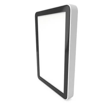 Tablet pc computer with blank screen. Illustrazione stock