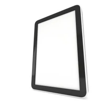 Tablet pc computer with blank screen. Stock Illustration