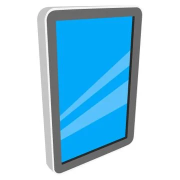 Tablet pc computer with blank screen. Stock Illustration