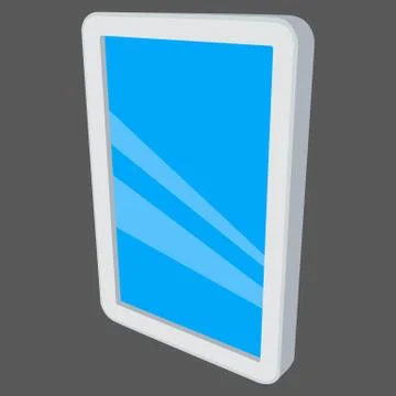 Tablet pc computer with blank screen. Stock-Illustration