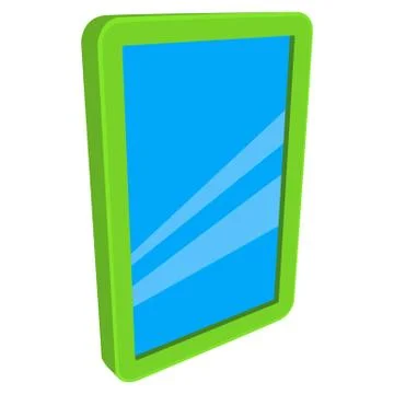 Tablet pc computer with blank screen. Illustrazione stock