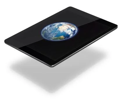 Tablet pc computer isolated on white background. Stock Illustration