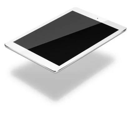 Tablet pc computer isolated on white background. Ilustración de archivo