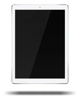 Tablet pc computer isolated on white background. Stock Illustration