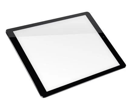 Tablet pc computer isolated on white background. Stock Photos