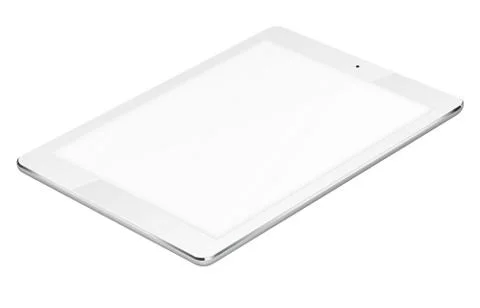 Tablet pc computer isolated on white background. Stock Photos