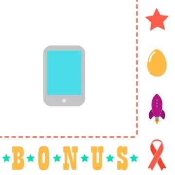 Tablet PC computer symbol Illustrazione stock