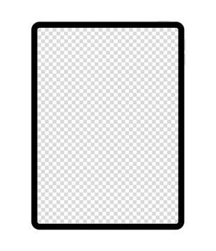 Tablet pc device mockup template with blank screen for advertisement vector Stock-Illustration