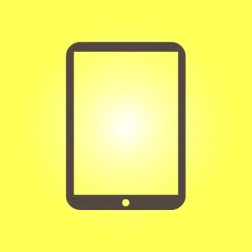 Tablet PC icon. Illustrazione stock